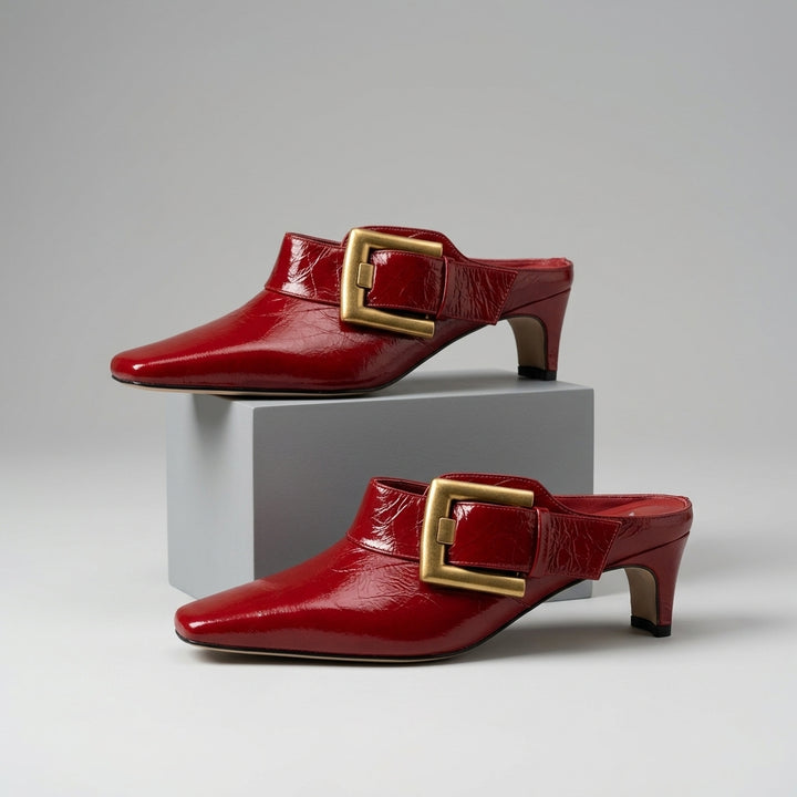 Vera Buckle Accent Mule