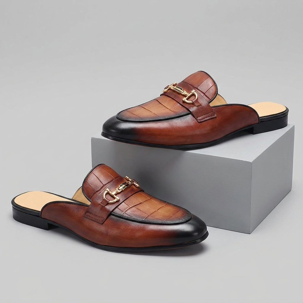 Remallo Genuine Leather Mule