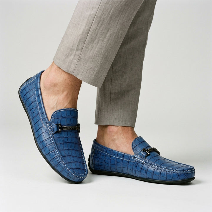 Harrington Croc Embossed Loafer