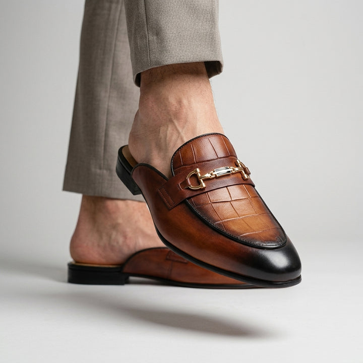Remallo Genuine Leather Mule