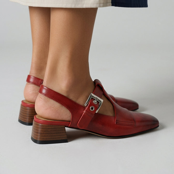 Hadley T-Strap Slingback Heel