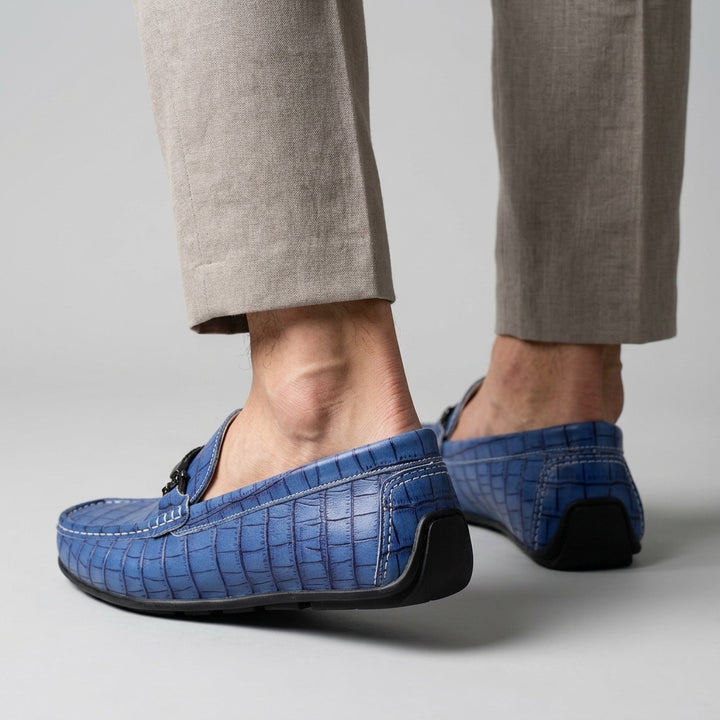Harrington Croc Embossed Loafer