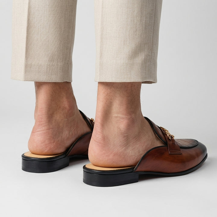 Remallo Genuine Leather Mule