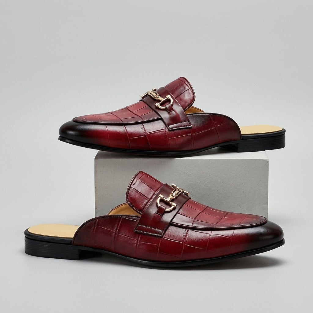 Remallo Genuine Leather Mule