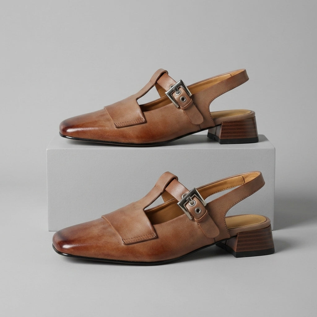 Hadley T-Strap Slingback Heel