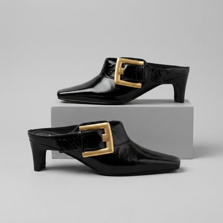 Vera Buckle Accent Mule