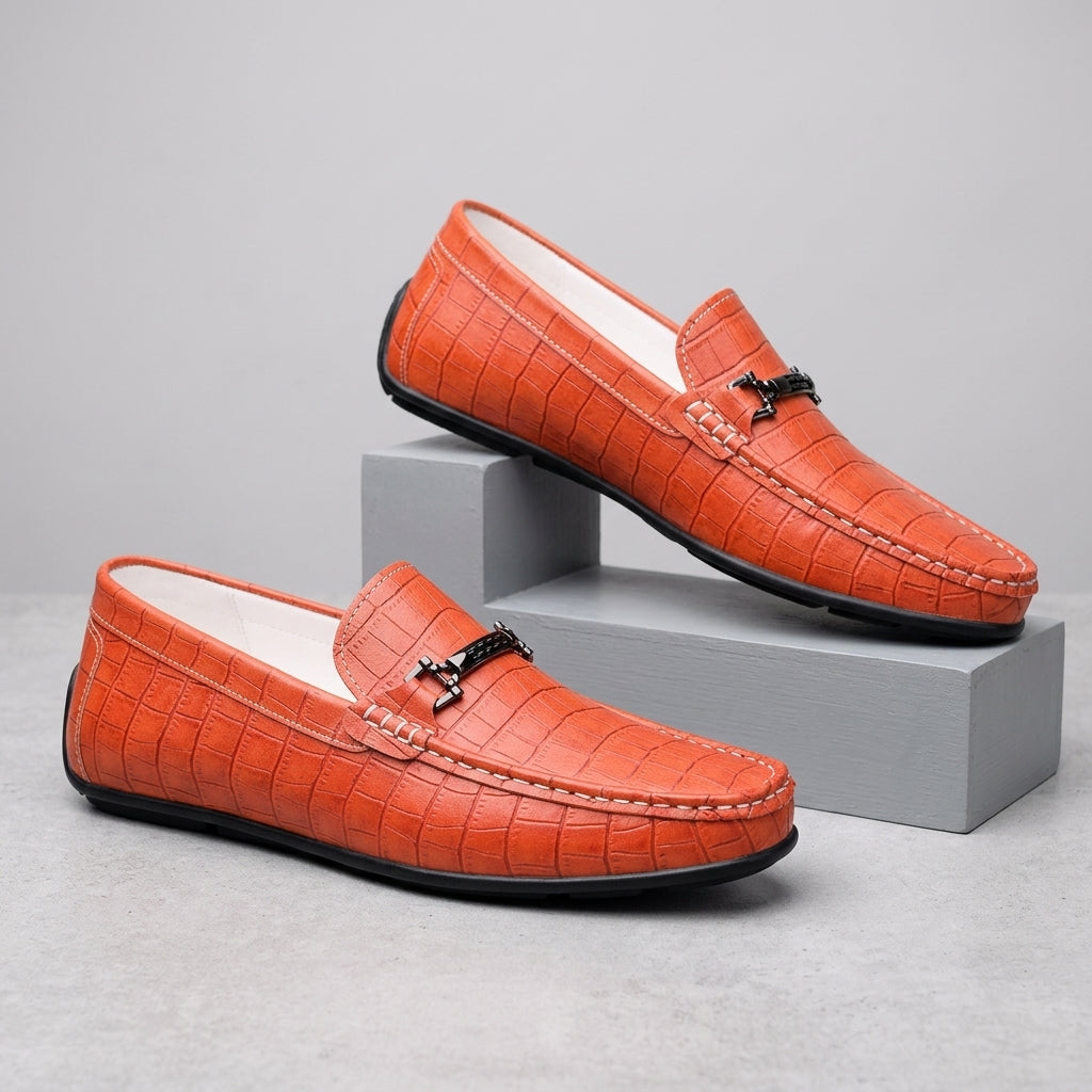 Harrington Croc Embossed Loafer