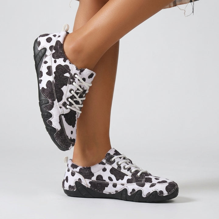 Sadie Cow Print Sneaker
