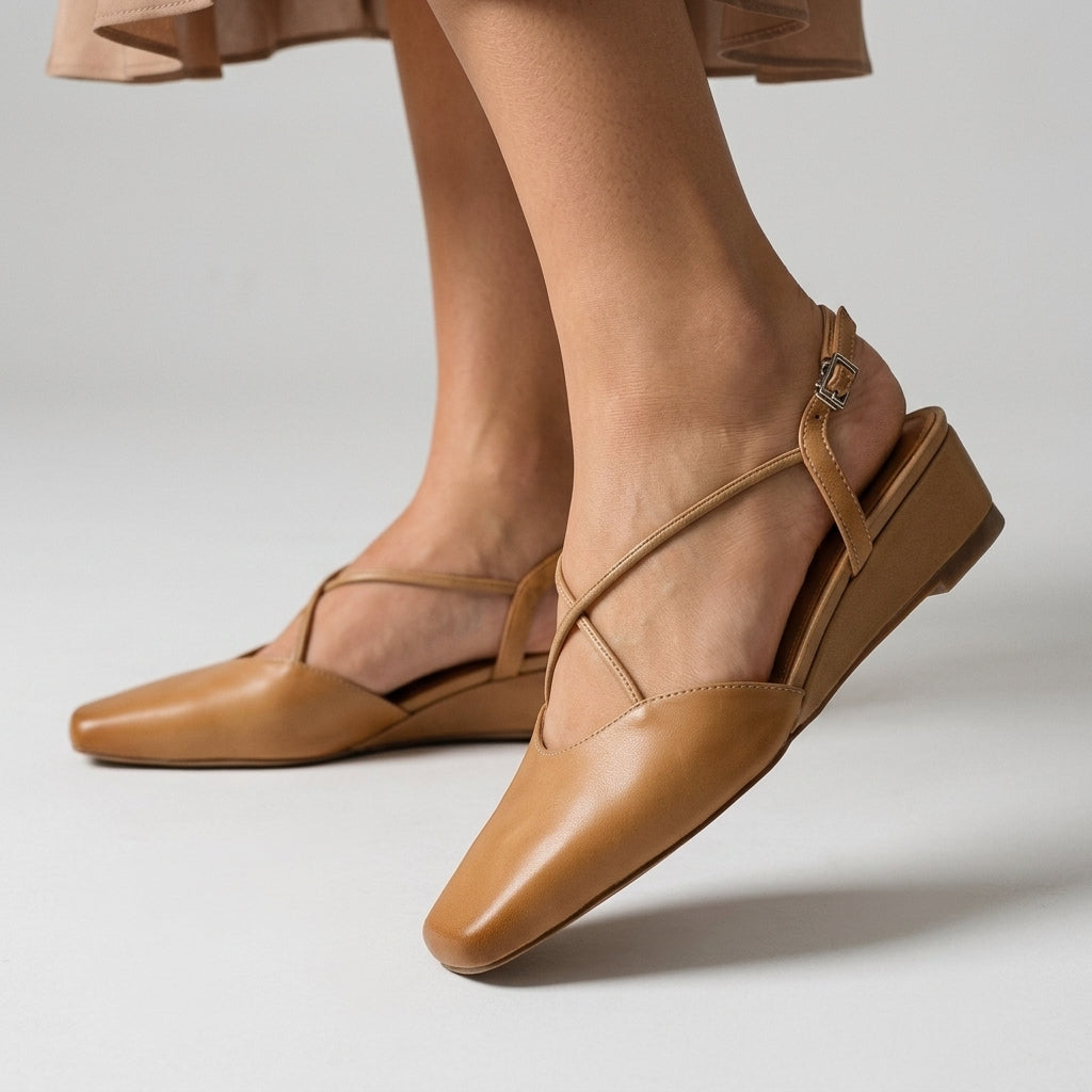 Nora Crossover Slingback Flat