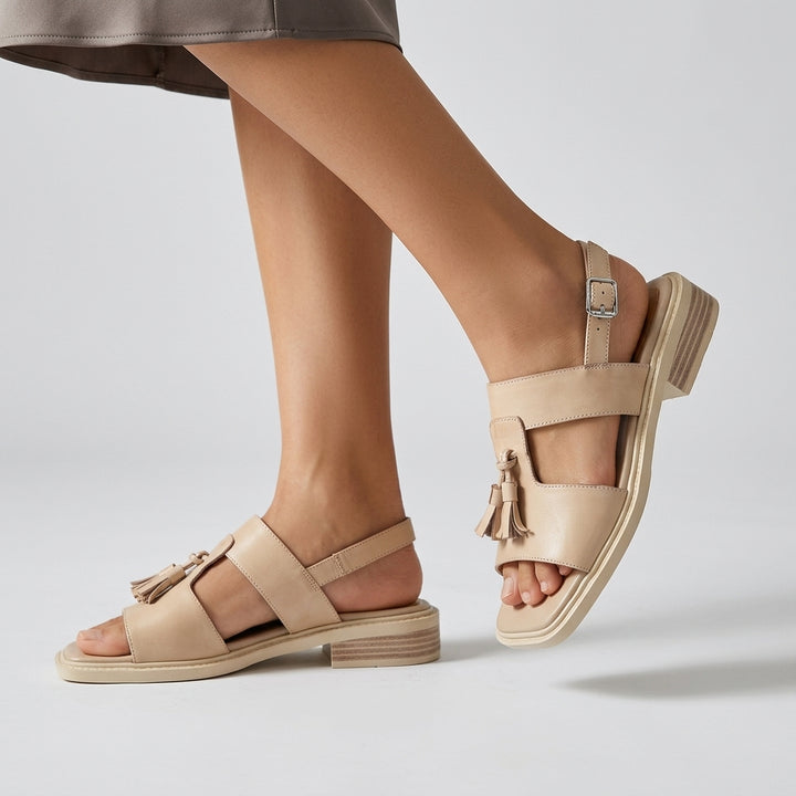 Maya Tassel T-Strap Sandal
