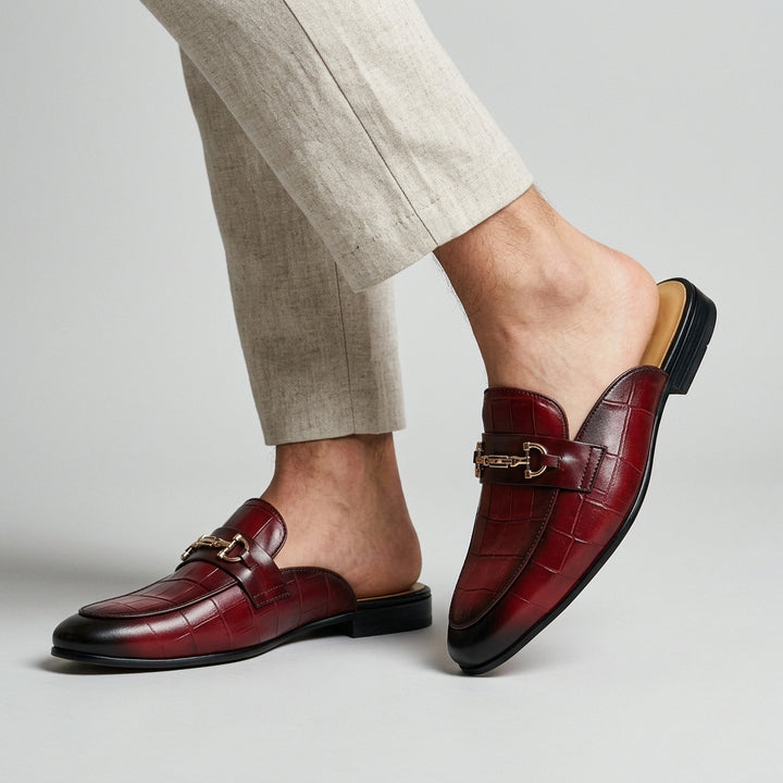 Remallo Genuine Leather Mule