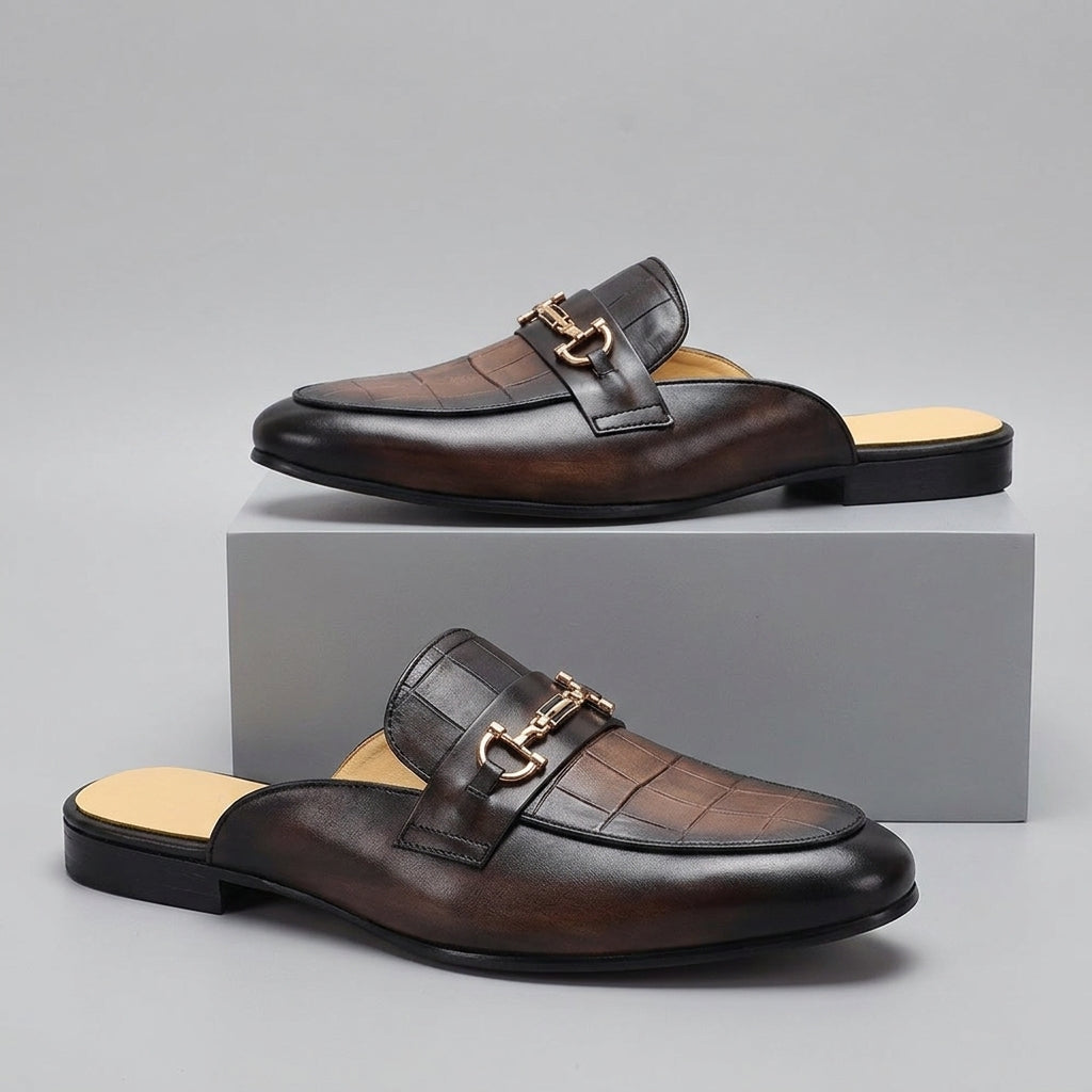 Remallo Genuine Leather Mule