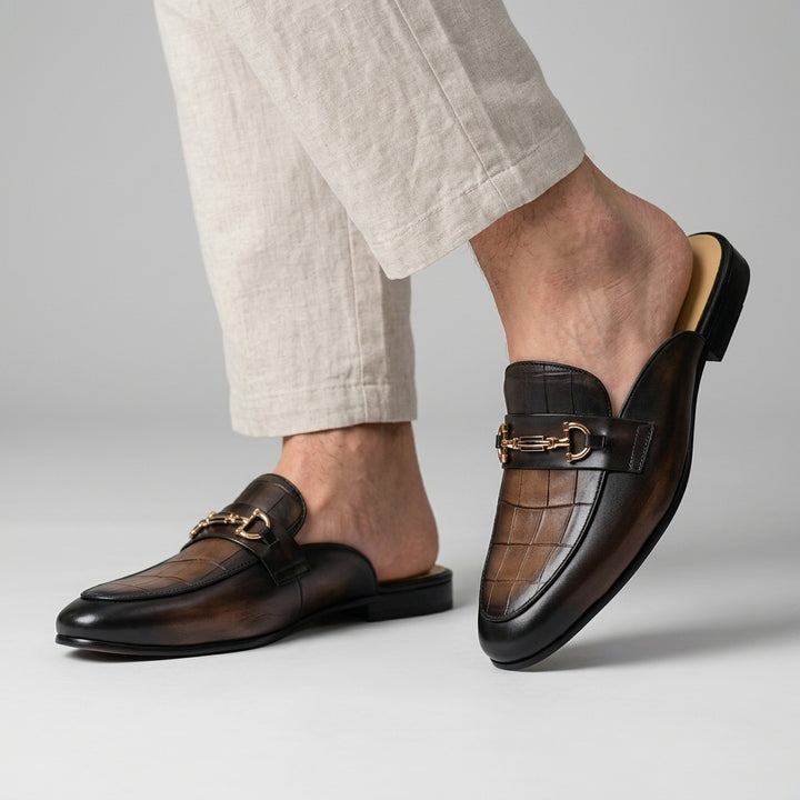 Remallo Genuine Leather Mule