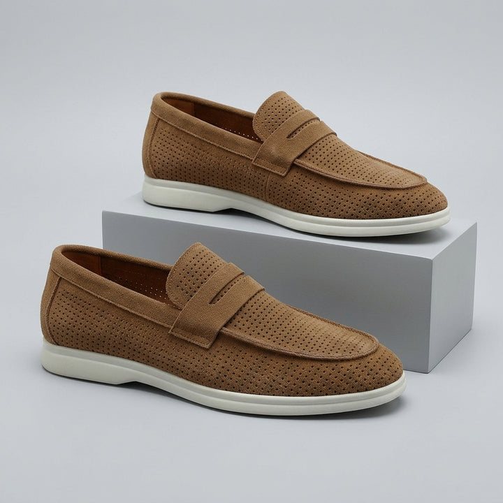 Brooks Smooth Suede Loafer