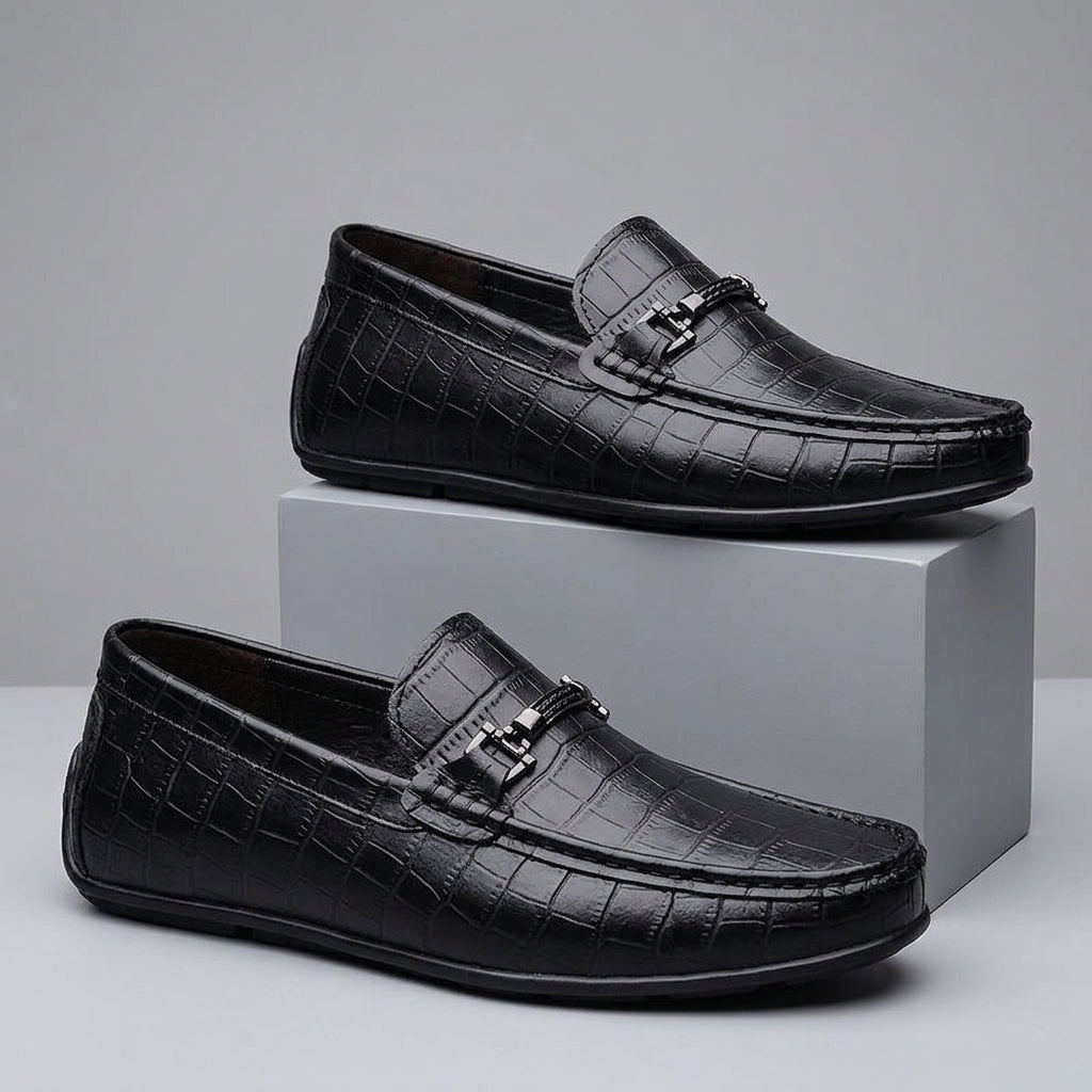 Harrington Croc Embossed Loafer