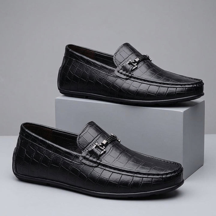 Harrington Croc Embossed Loafer