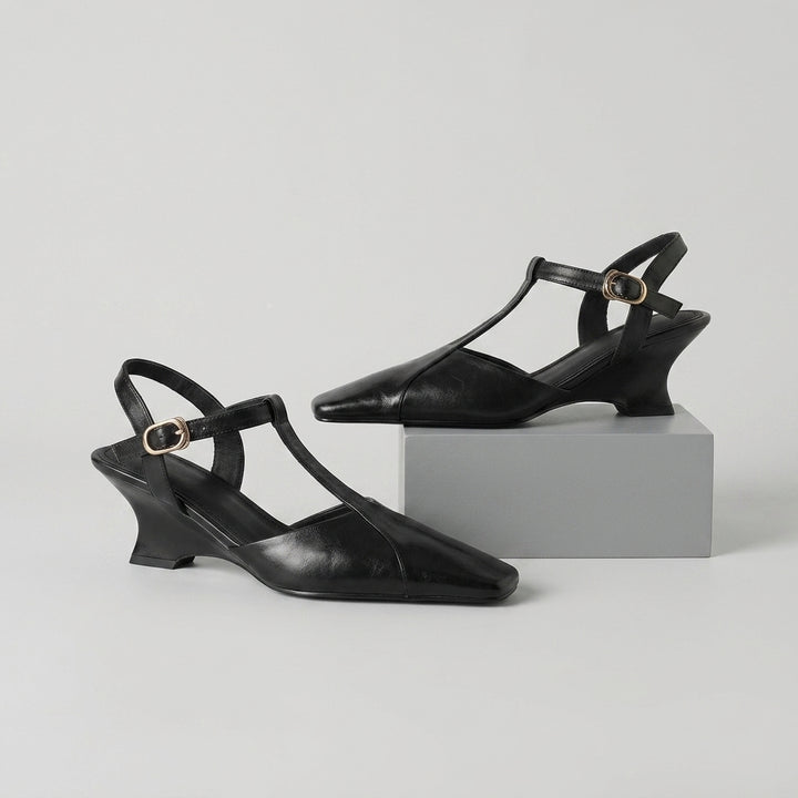 Lana T-Strap Wedge Pump