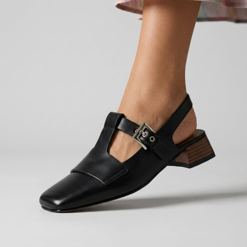 Hadley T-Strap Slingback Heel