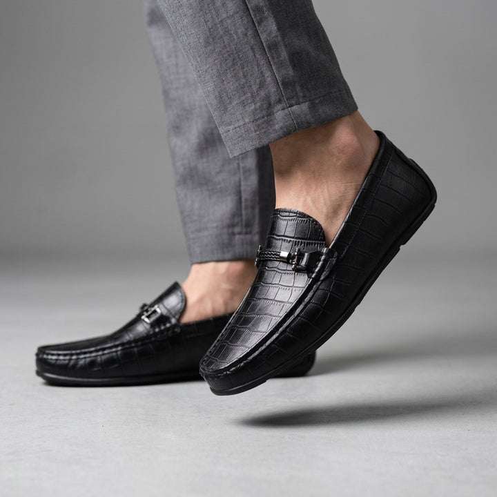 Harrington Croc Embossed Loafer