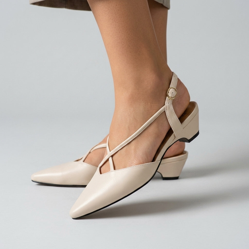 Leah Pointed Toe Slingback