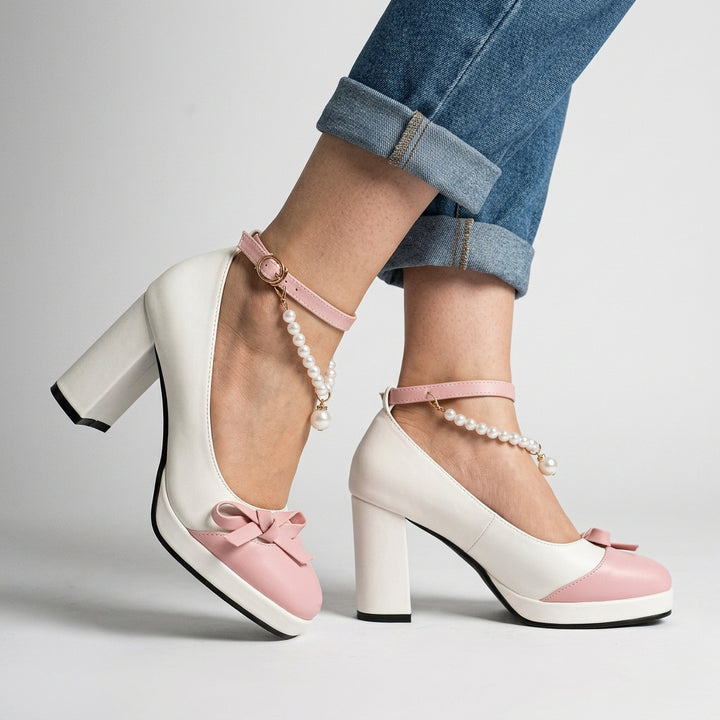 Lila Pearl Ankle Pump