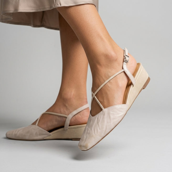 Nora Crossover Slingback Flat