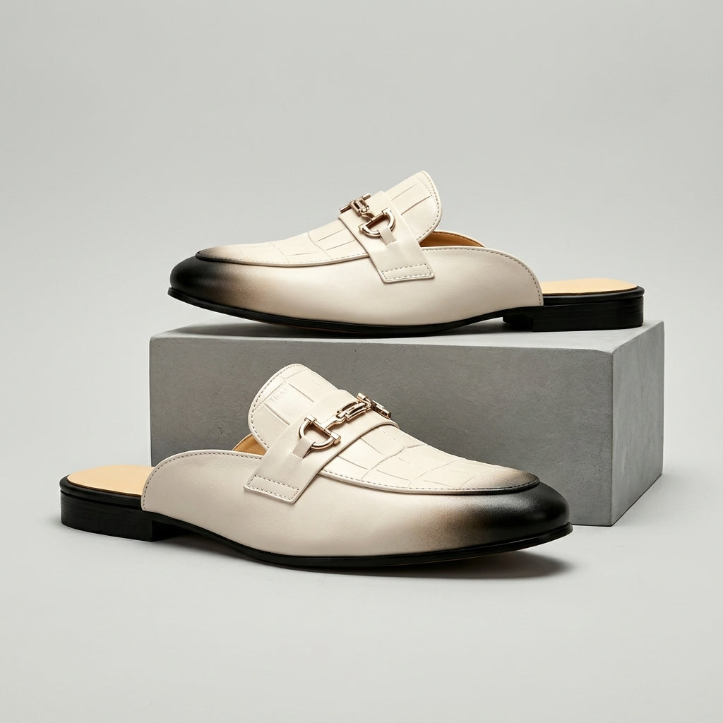 Remallo Genuine Leather Mule