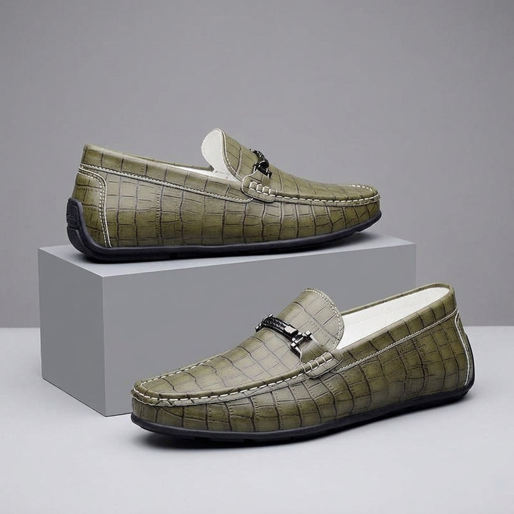Harrington Croc Embossed Loafer