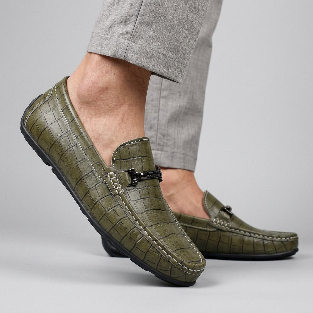 Harrington Croc Embossed Loafer
