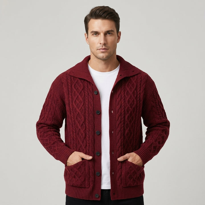 Harwick Cable Knit Cardigan