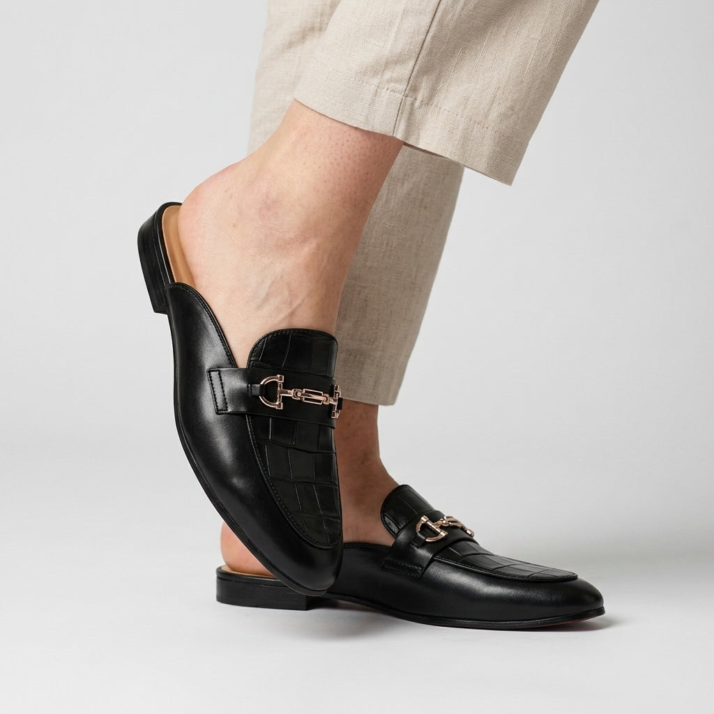 Remallo Genuine Leather Mule