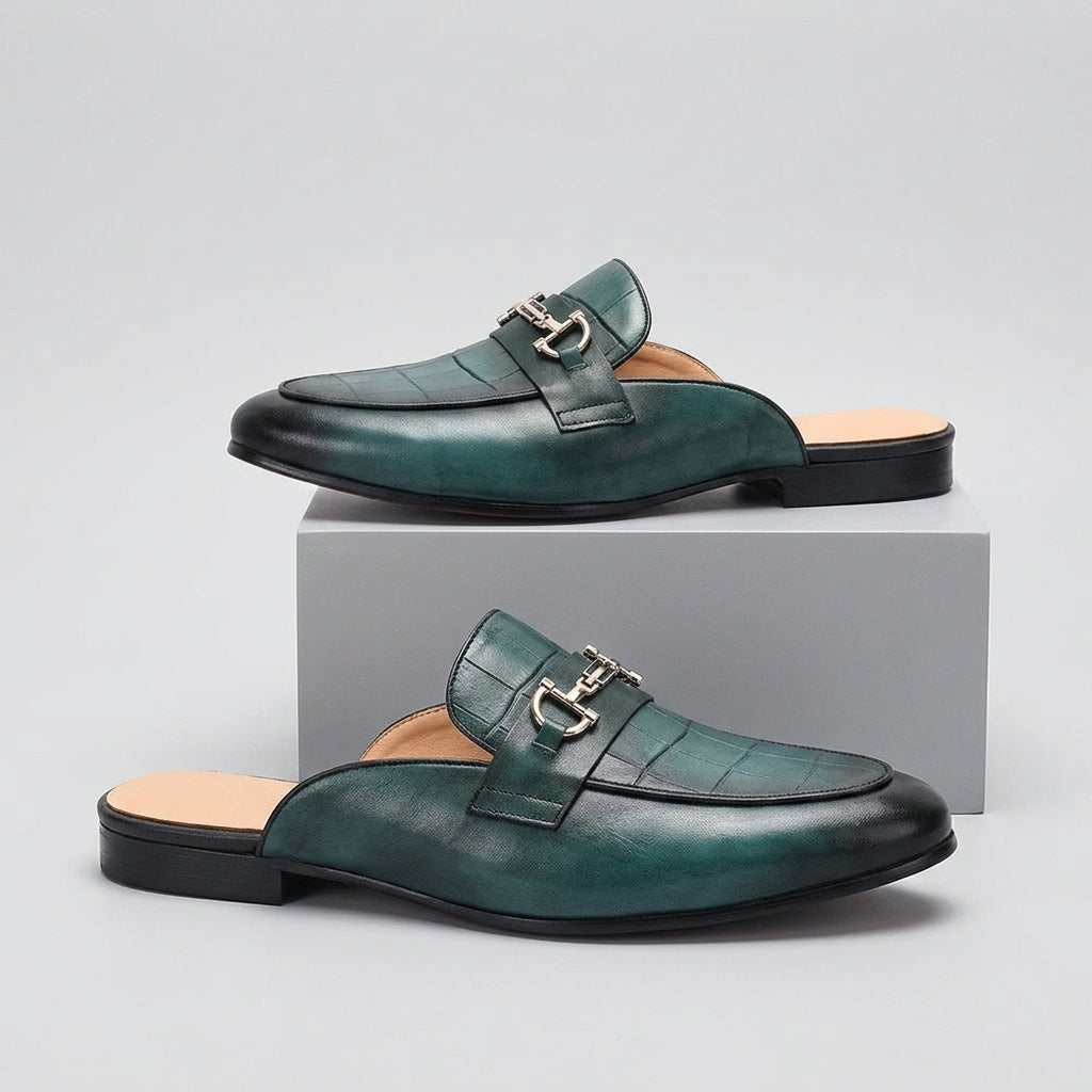 Remallo Genuine Leather Mule