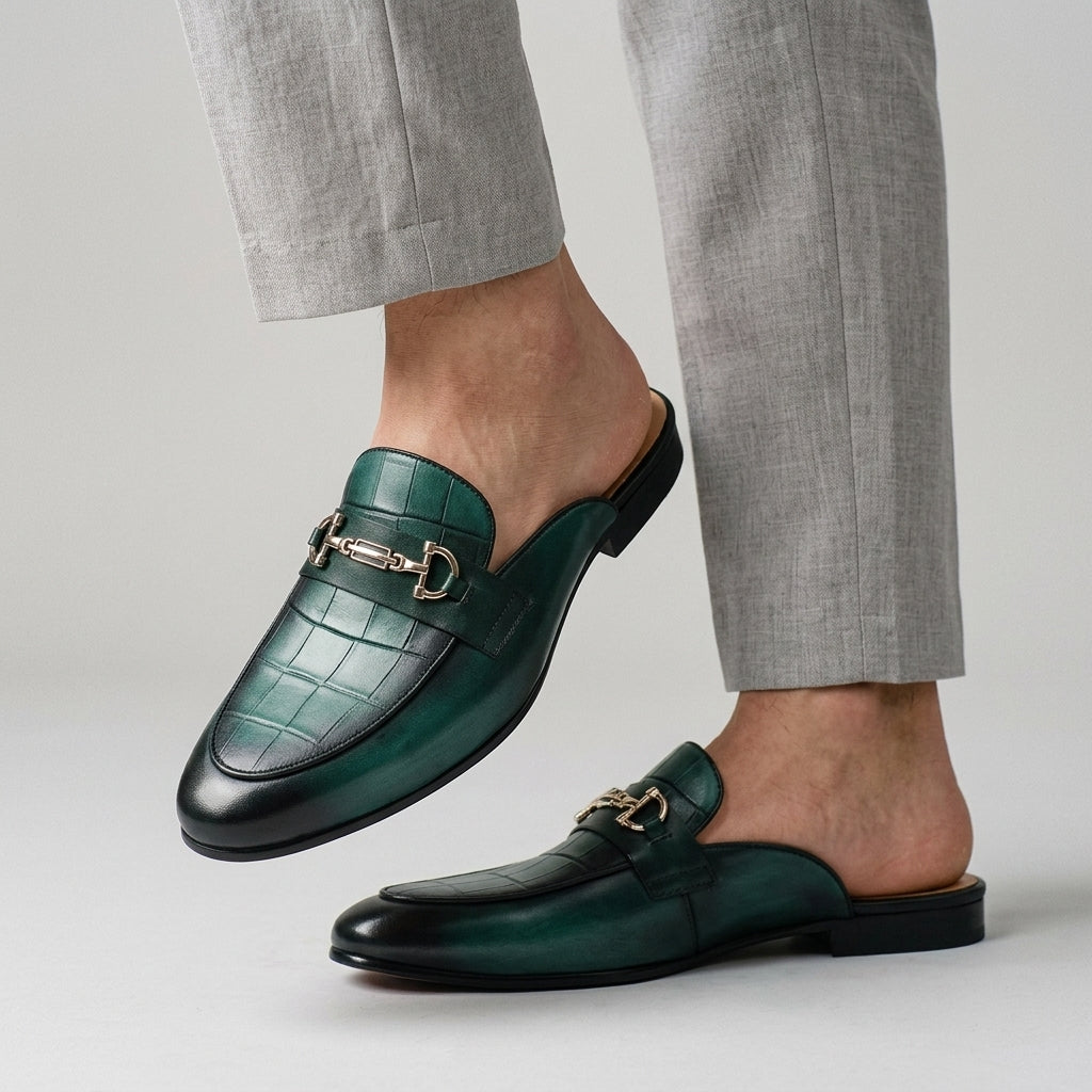 Remallo Genuine Leather Mule