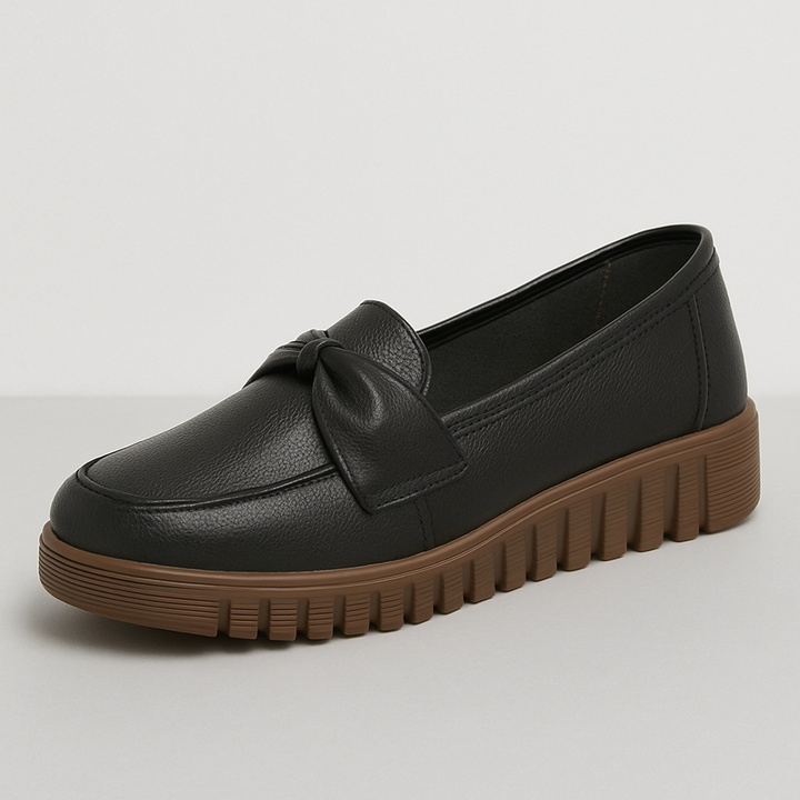 Bella Bow-tie Leather Loafer