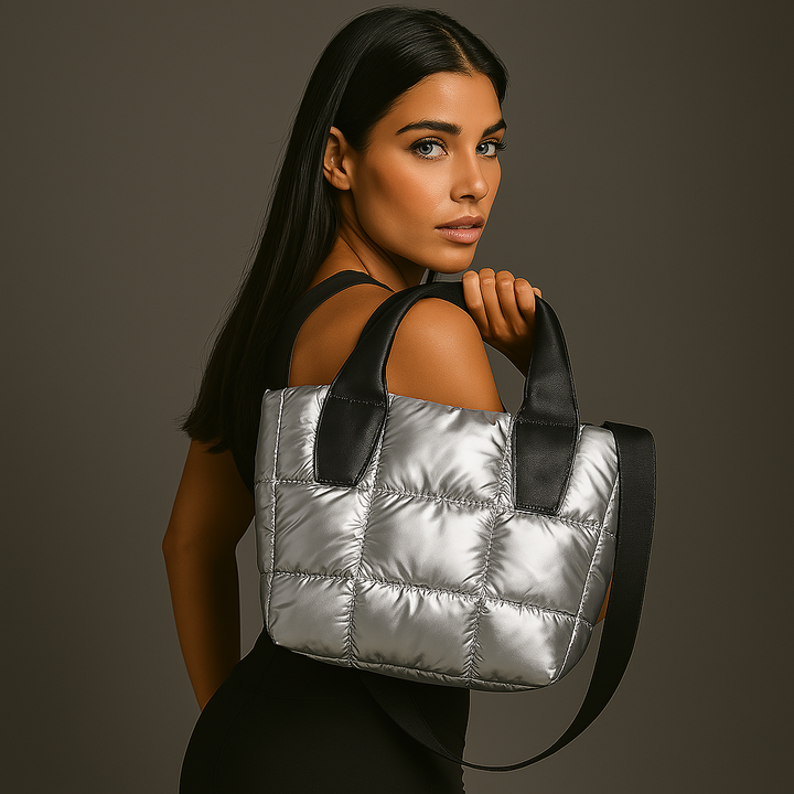 Amara Quilted Puffer Tote