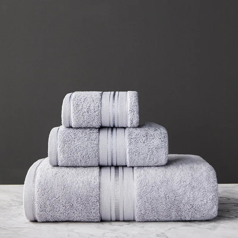 Crown Egyptian Cotton 3 Piece Towel Set