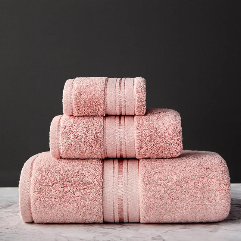Crown Egyptian Cotton 3 Piece Towel Set