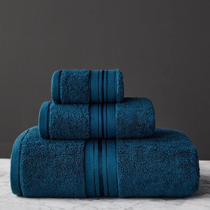 Crown Egyptian Cotton 3 Piece Towel Set