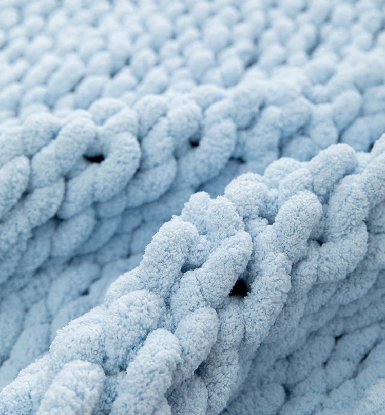 Chunky Knit Throw Blanket