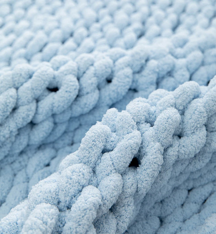 Chunky Knit Throw Blanket