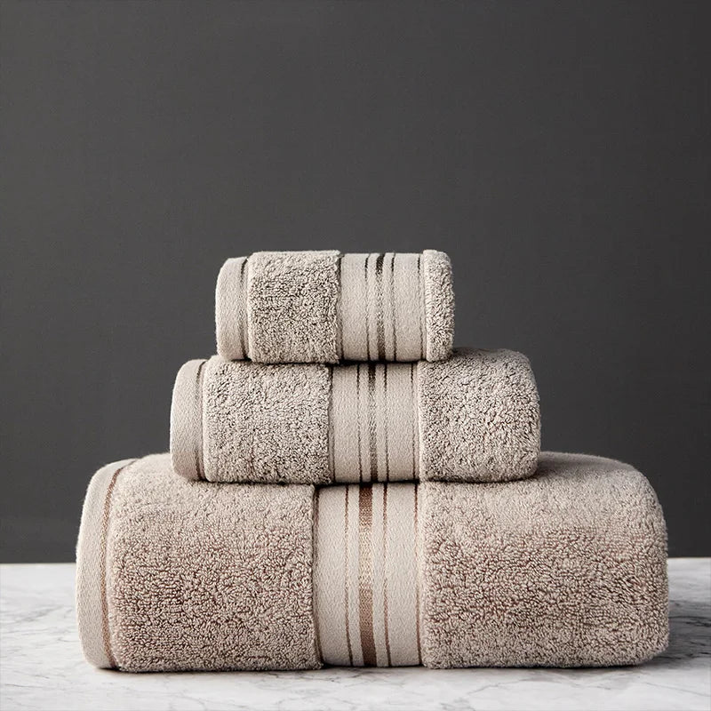 Crown Egyptian Cotton 3 Piece Towel Set