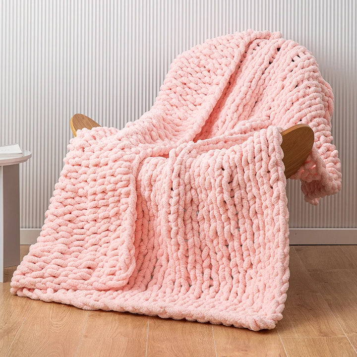 Chunky Knit Throw Blanket