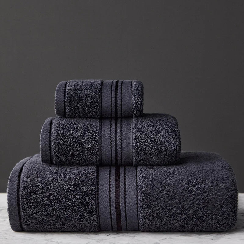 Crown Egyptian Cotton 3 Piece Towel Set