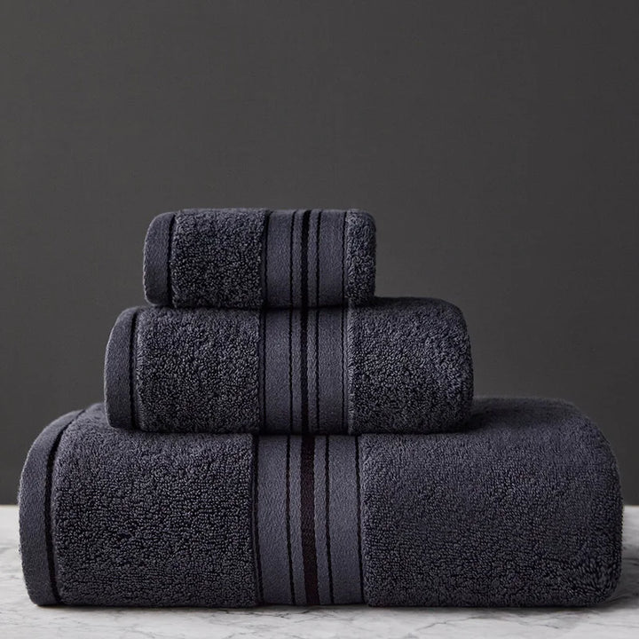 Crown Egyptian Cotton 3 Piece Towel Set