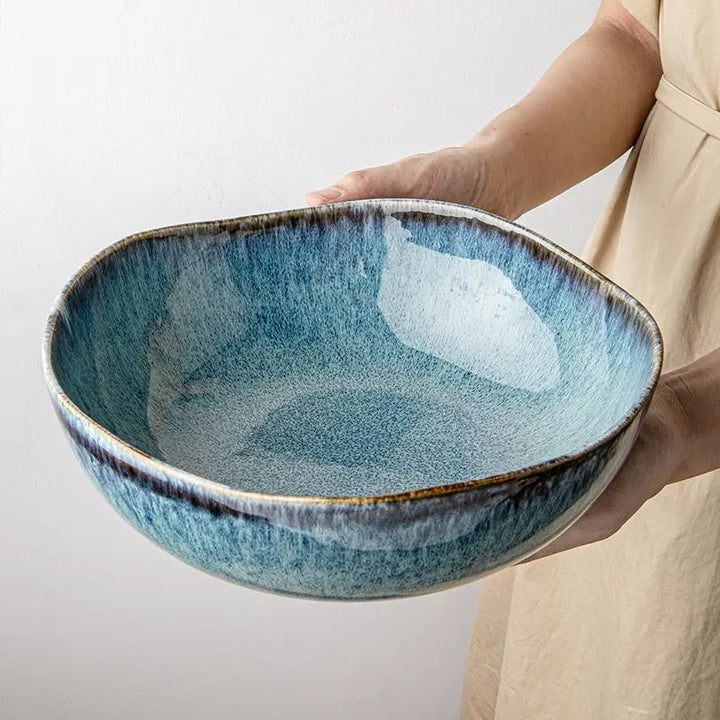 Mykonos Ceramic Serving Bowl