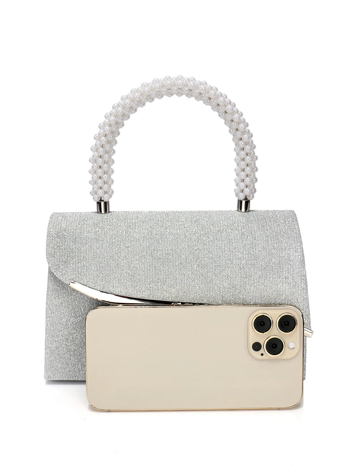 Ava Sequin Pearl Clutch