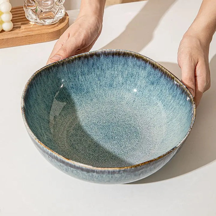 Mykonos Ceramic Serving Bowl