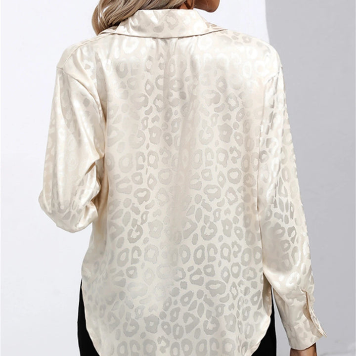Leanna Leopard Satin Blouse