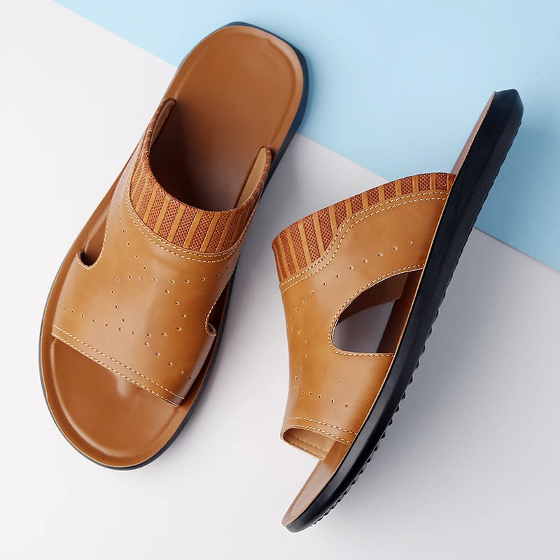 Mykonos Leather Sandal