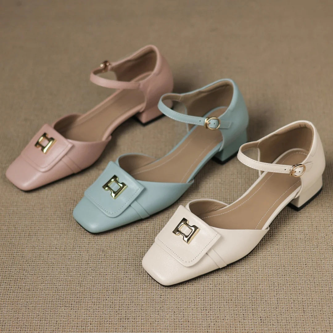 Bella Block Heel Pump